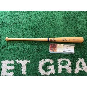 Rawlings Baseball Bat Adult OS Natural Excellent Alex Rodriguez Signed COA GAI